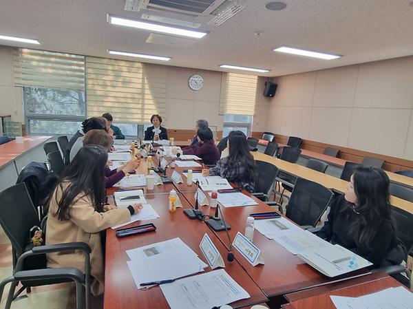 논현1동 우리마을교육자치회 운영 협의회 회의  사진