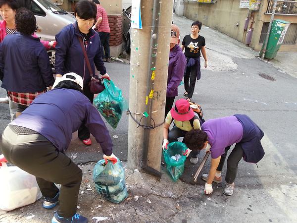 간석3동 대청소 실시 사진