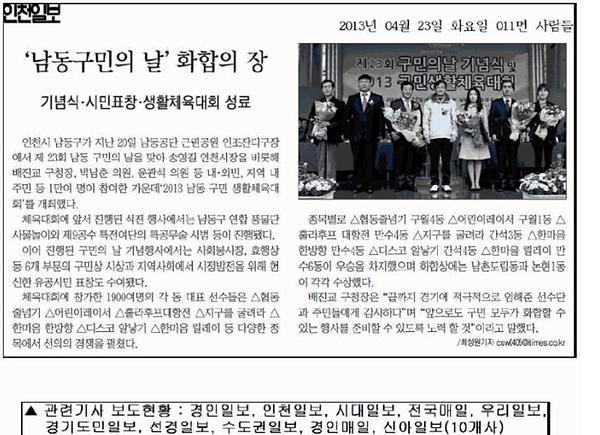 남동구민 생활체육대회(4.20) 사진
