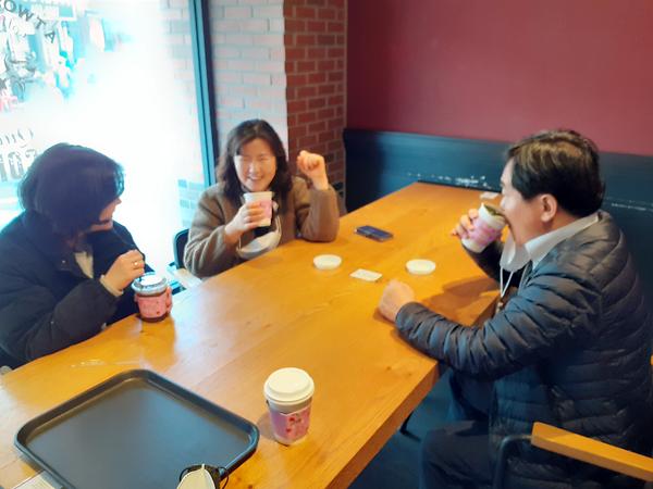 만수4동, 신규직원과의 간담회 사진