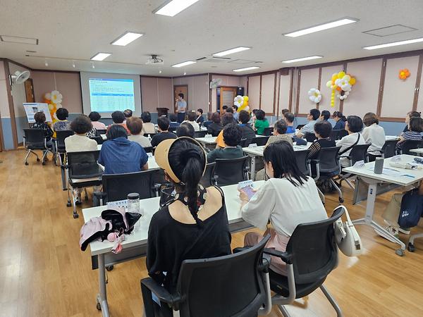 남동정수장 보도육교 철거 주민설명회 사진