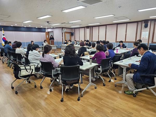 2025년 10월 통장자율회 임시회의 사진
