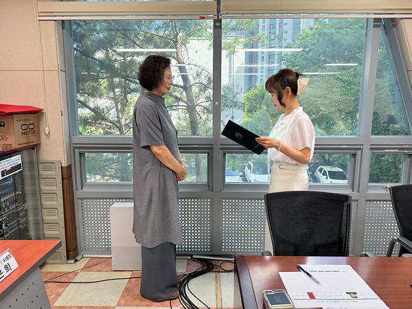 8통장 임명장 수여식 사진