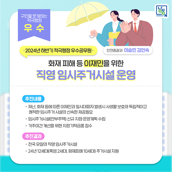(2024년 하반기)안전총괄과 이승민 김인숙 사진