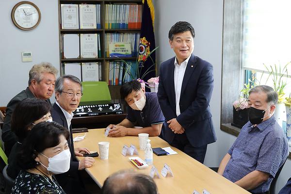 남동구청장 보훈회관 및 향군회관 방문 사진