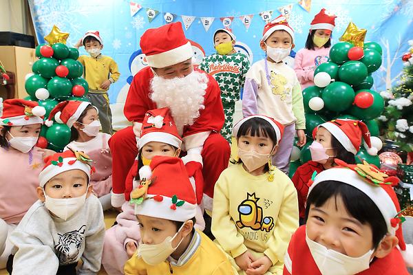 박종효 남동구청장 구청어린이집 방문 성탄 축하 사진