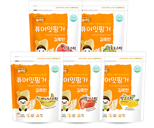 퓨어잇 길쭉한 과일 스틱 제품의 대표사진