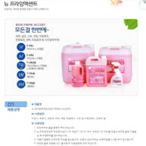 친환경 세정제 제품의 대표사진