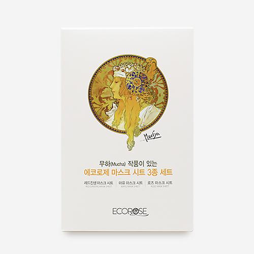무하(Mucha) 작품이 있는 마스크시트 3종세트 제품의 대표사진
