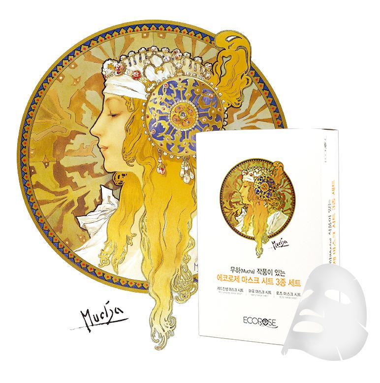 무하(Mucha) 작품이 있는 마스크시트 3종세트 제품의 2번째 사진 썸네일