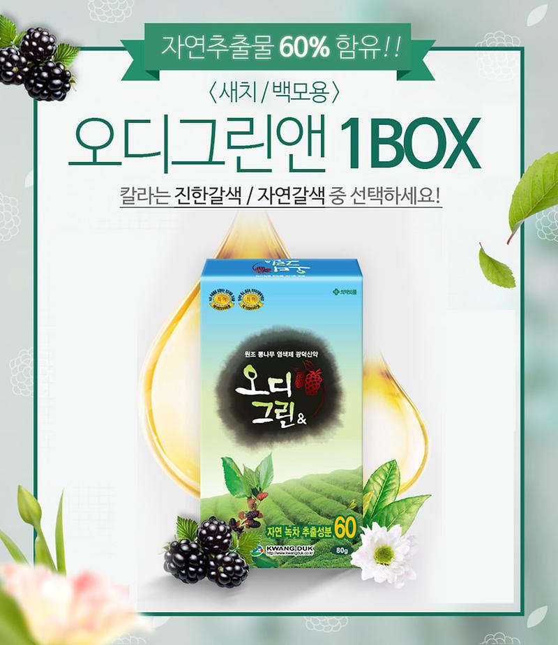 오디그린앤 염모제 제품의 대표사진