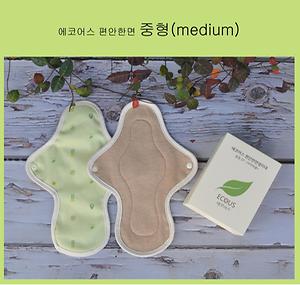 에코어스 편안한 면생리대 중형 제품의 1번째 사진 썸네일