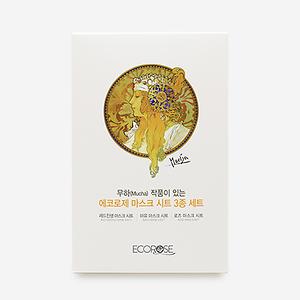 무하(Mucha) 작품이 있는 마스크시트 3종세트 제품의 1번째 사진 썸네일