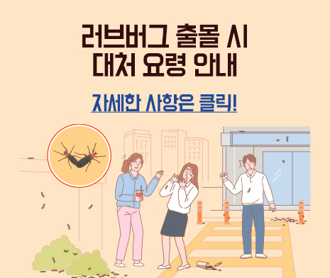 러브버그 출몰 시 대처 요령 안내

자세한 사항은 클릭!